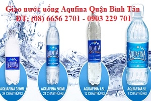 Giao nước uống Aquafina quận Bình Tân (08) 6656 2701 