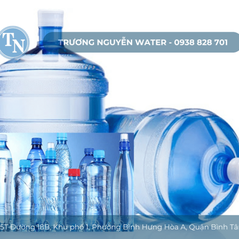 Đại lý giao nước uống đóng bình chính hãng Trương Nguyễn Water658